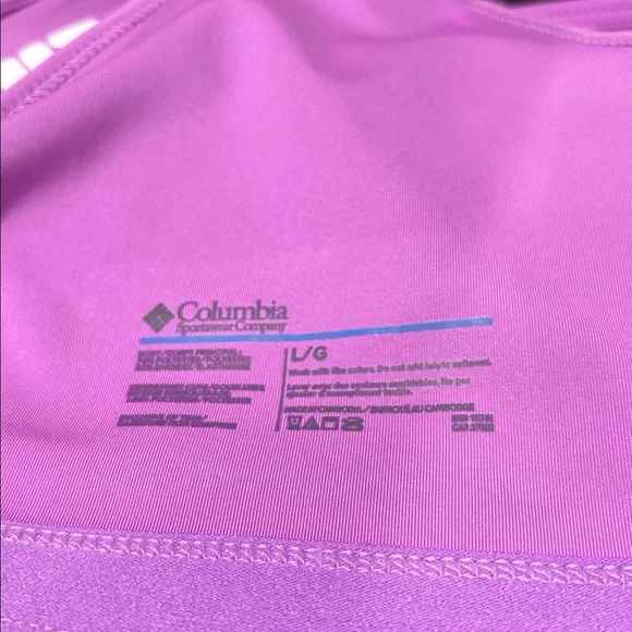 Columbia Medium Impact Pullover Racerback removable cups,wicks moisture,stretch - Picture 7 of 10